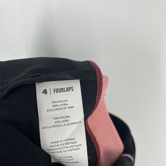 Anthropologie Fourlaps Leggings Size Medium Women Red Pink Plyo Workout Athletic - Picture 9 of 10